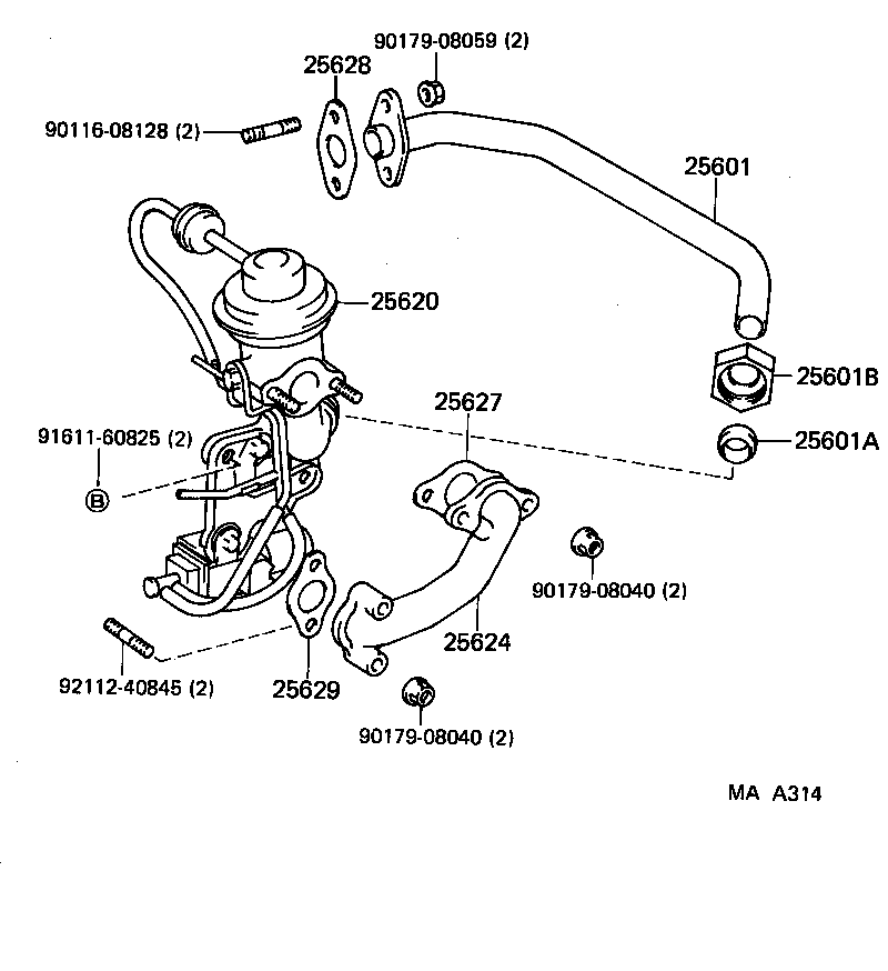 25870-71021 MODULATOR ASSY, EGR VACUUM product image