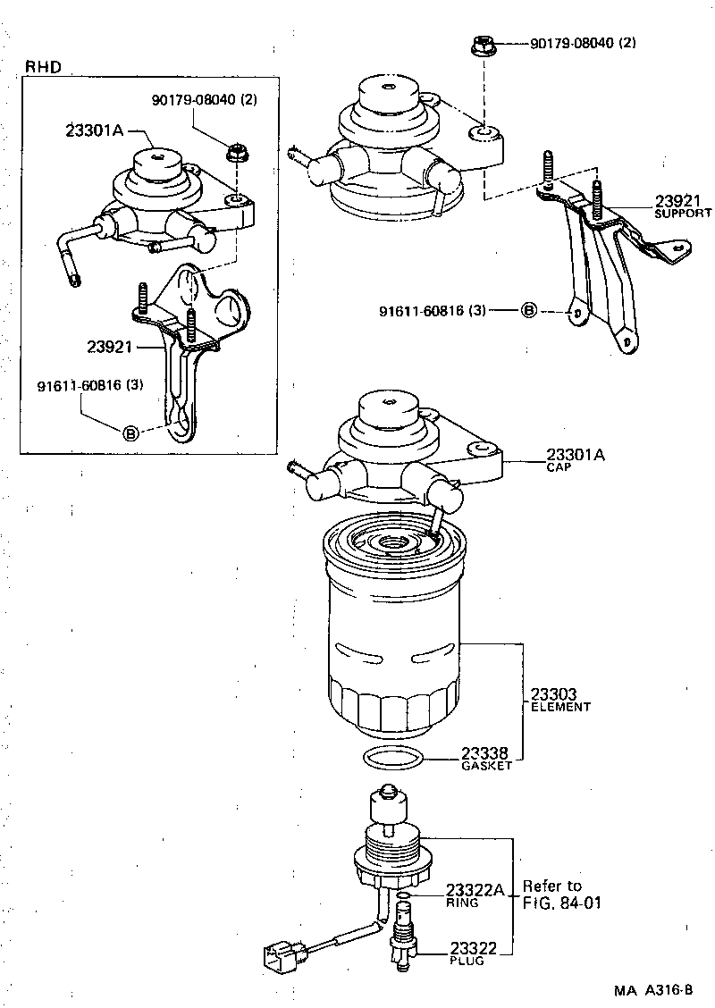 23921-54240 SUPPORT, FUEL FILTER product image