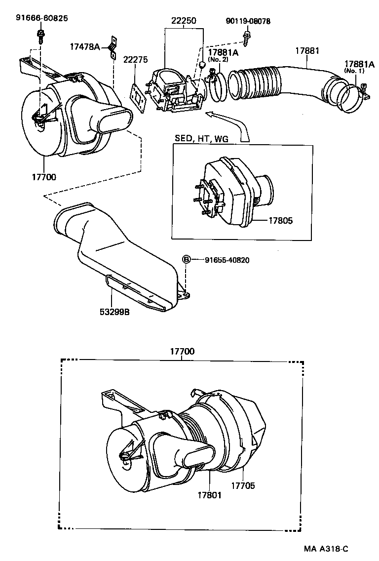 17705-50020 CAP SUB-ASSY, AIR CLEANER product image