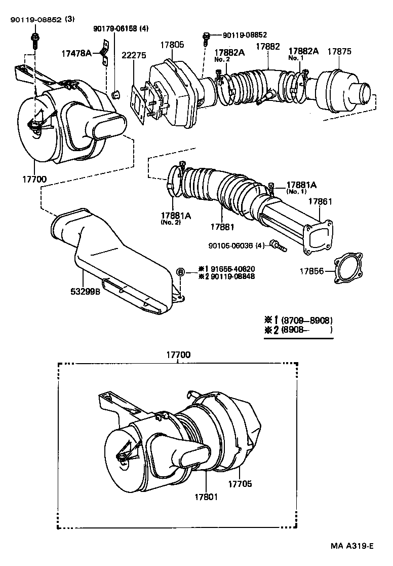 17705-50020 CAP SUB-ASSY, AIR CLEANER product image