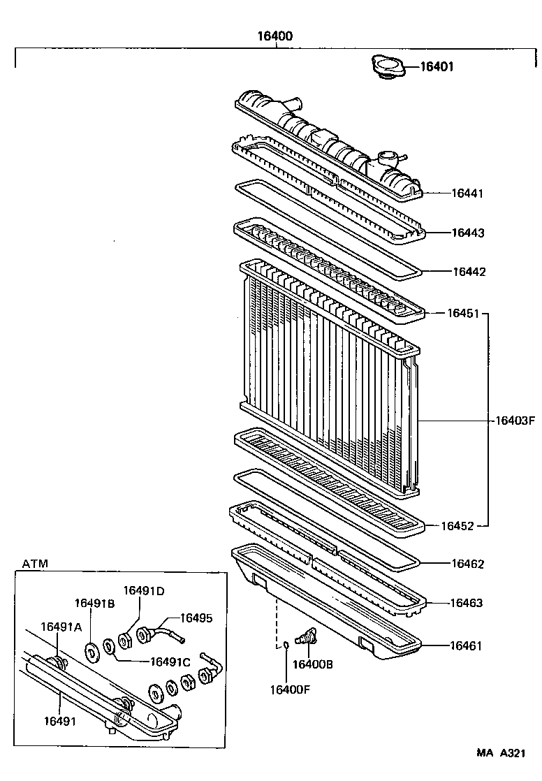 16264-54110 HOSE, WATER BY-PASS, NO.2 product image