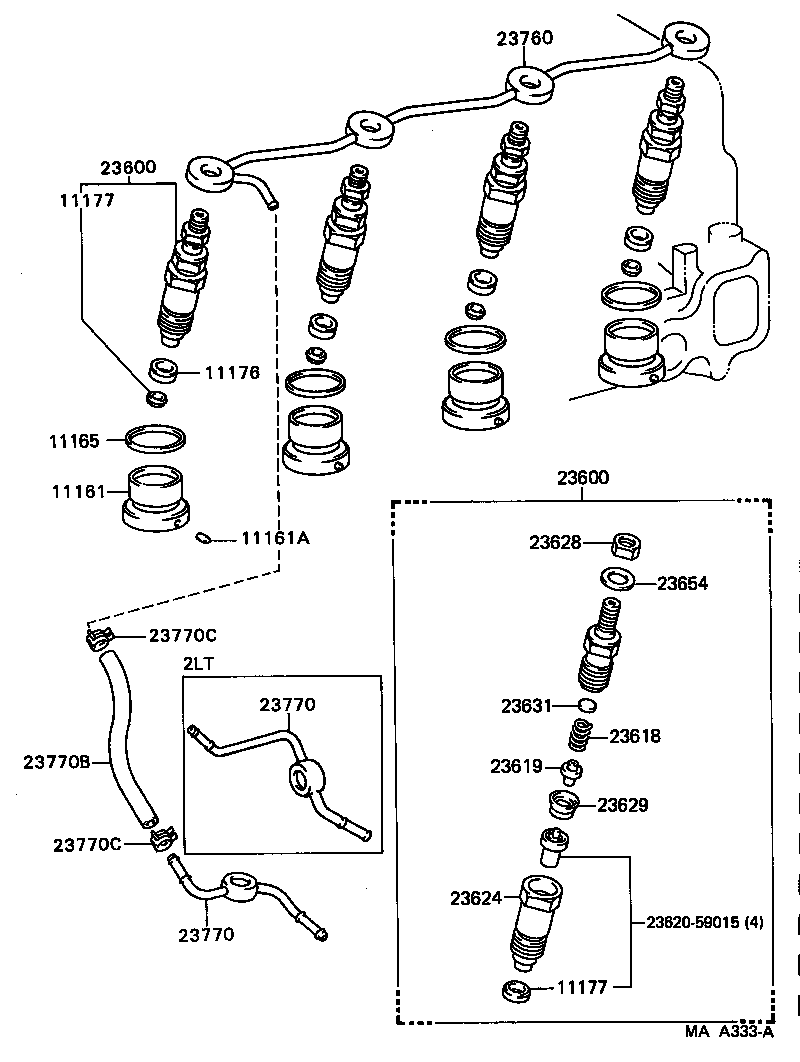 23600-59155 HOLDER & NOZZLE SET, NOZZLE product image