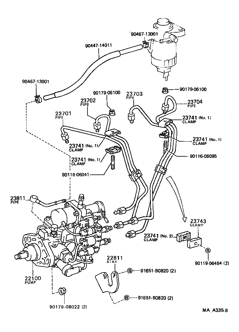 22100-54740 PUMP ASSY, INJECTION OR SUPPLY product image