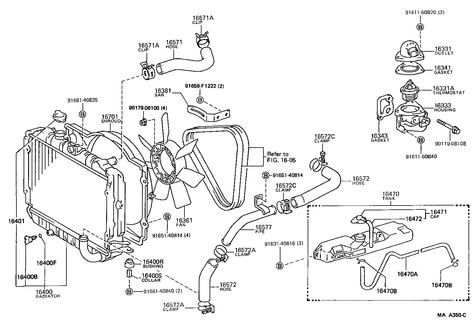 16400-73210 RADIATOR ASSY product image