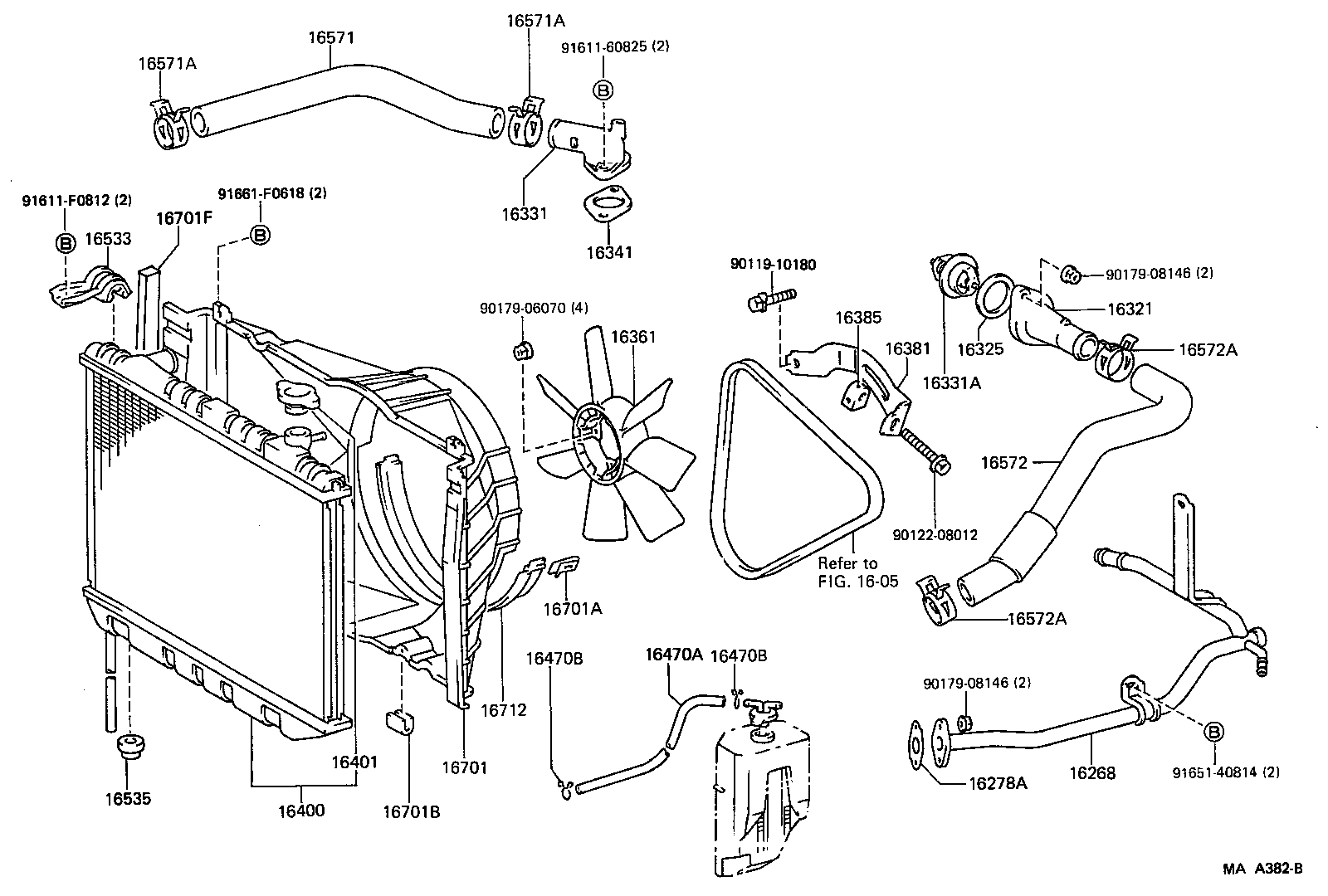 16381-70031 BAR, FAN BELT ADJUSTING product image