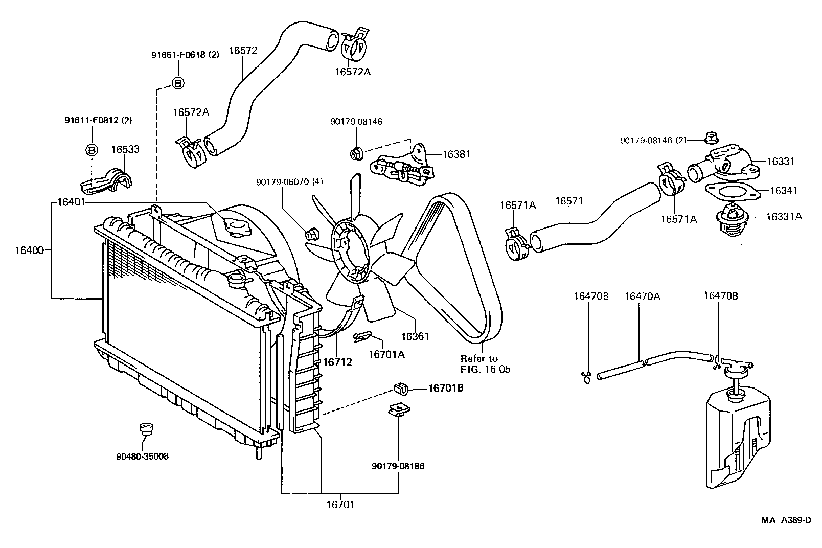 16381-70031 BAR, FAN BELT ADJUSTING product image