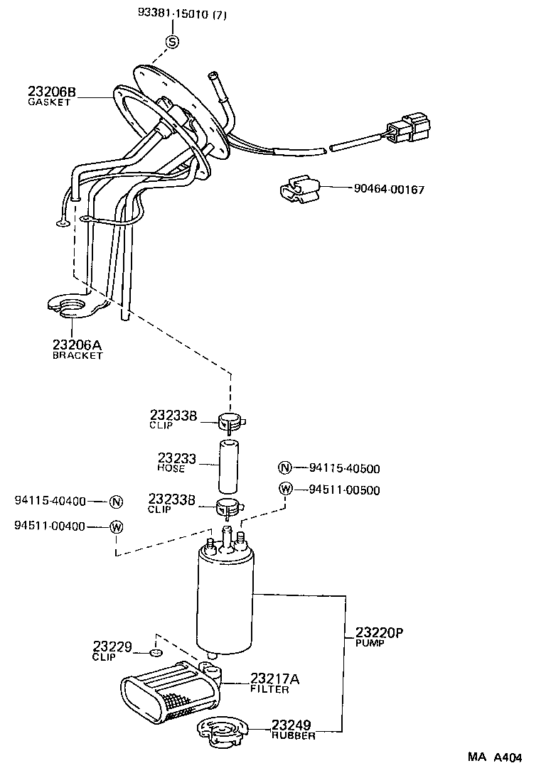 23264-42010 BRACKET, FUEL FILTER product image