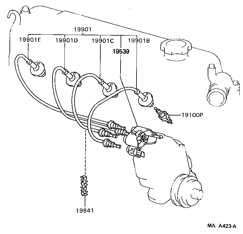 19941-46020 RING, RUBBER SPARK PLUG RESISTIVE CORD product image
