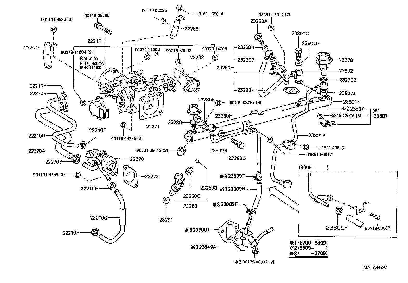 23264-42010 BRACKET, FUEL FILTER product image