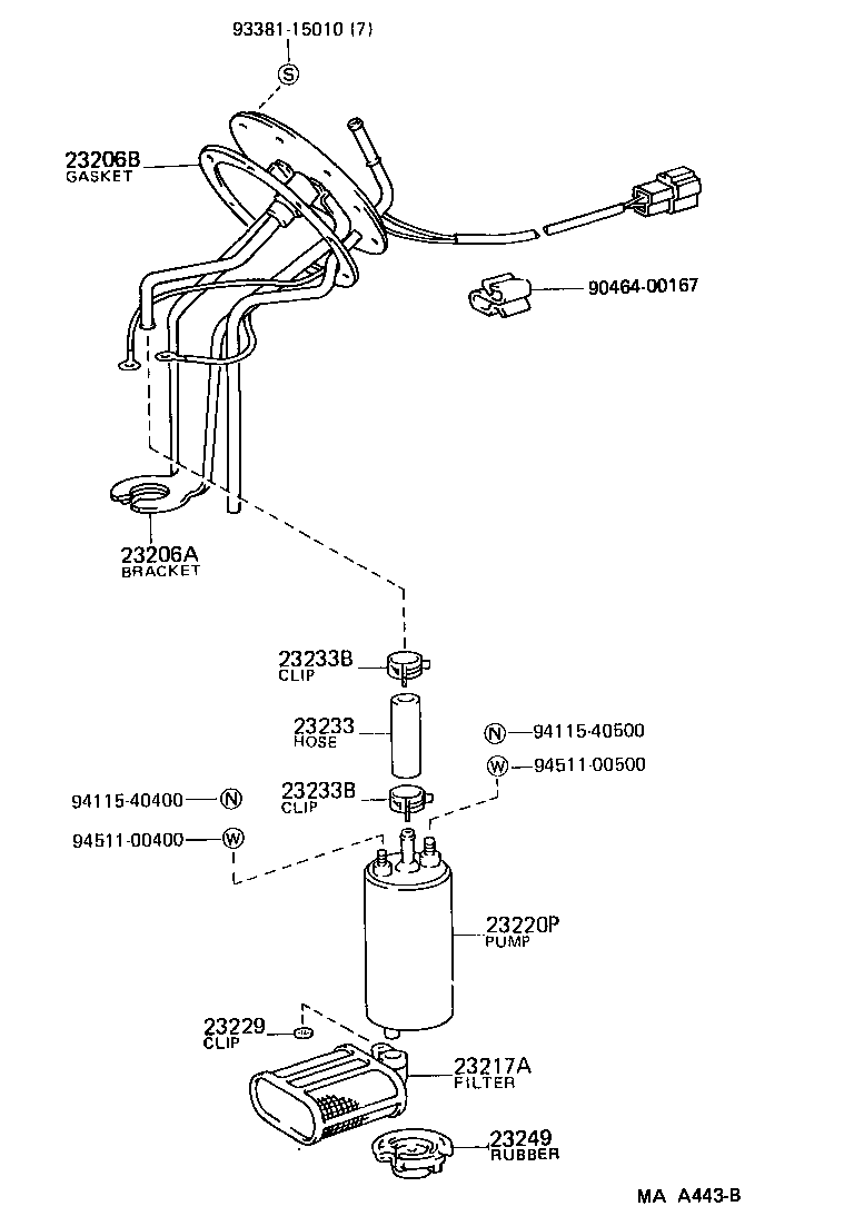 23264-42010 BRACKET, FUEL FILTER product image