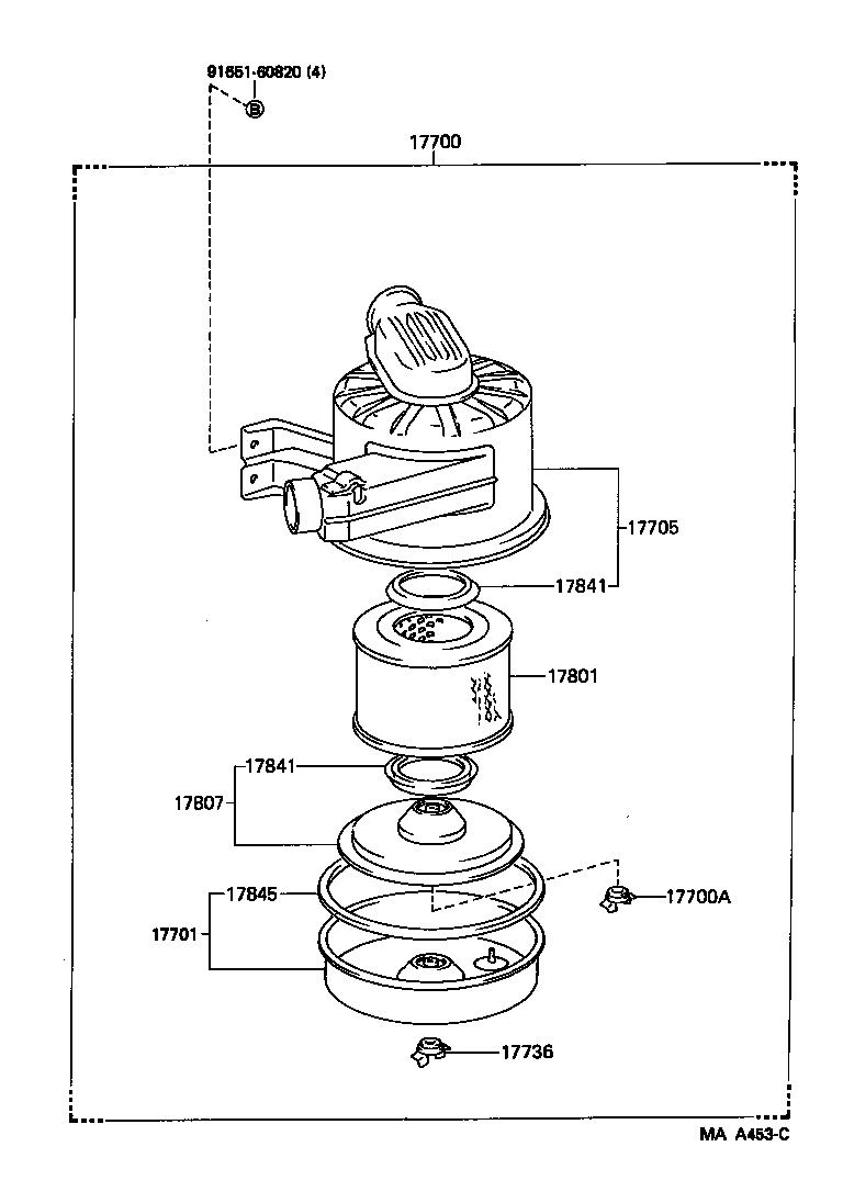 17771-54030 BRACKET, AIR CLEANER INLET DUCT product image
