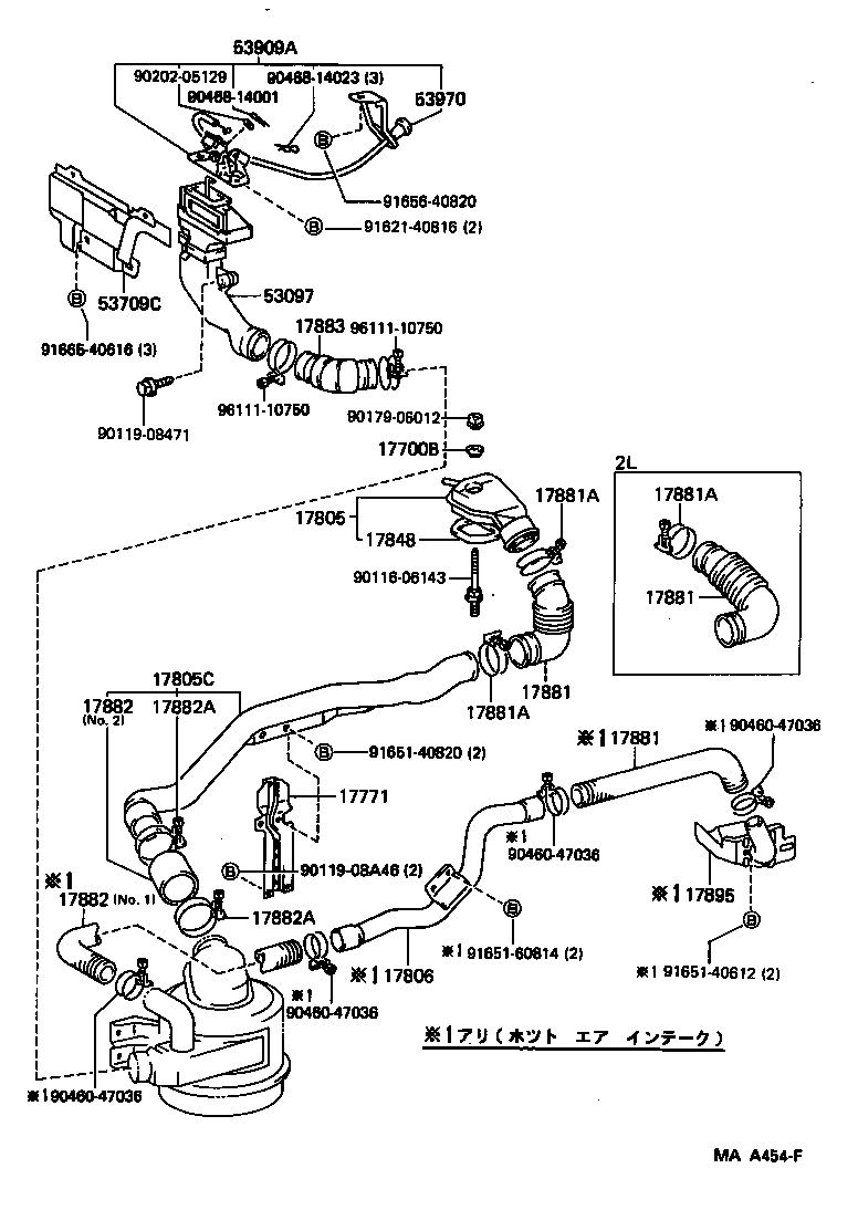 17771-54030 BRACKET, AIR CLEANER INLET DUCT product image