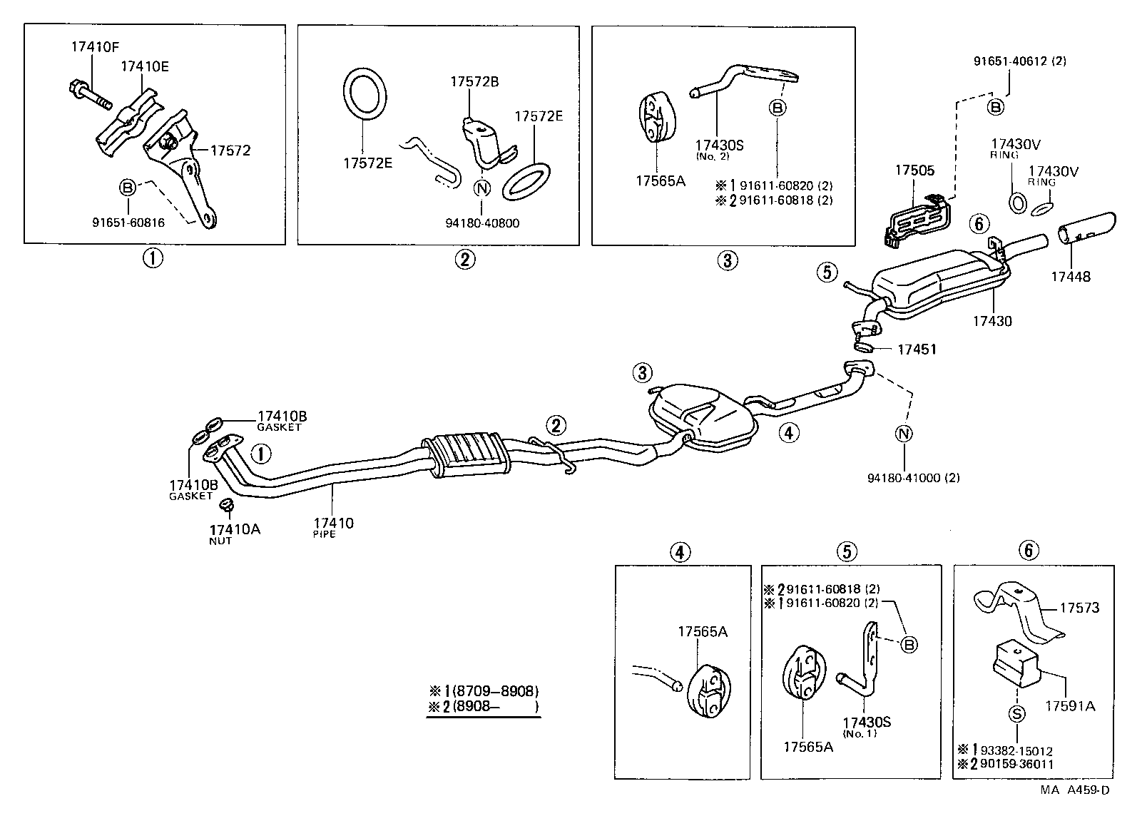17430-70540 PIPE ASSY, EXHAUST, TAIL product image