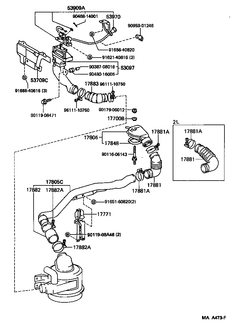 17700-54510 CLEANER ASSY, AIR product image