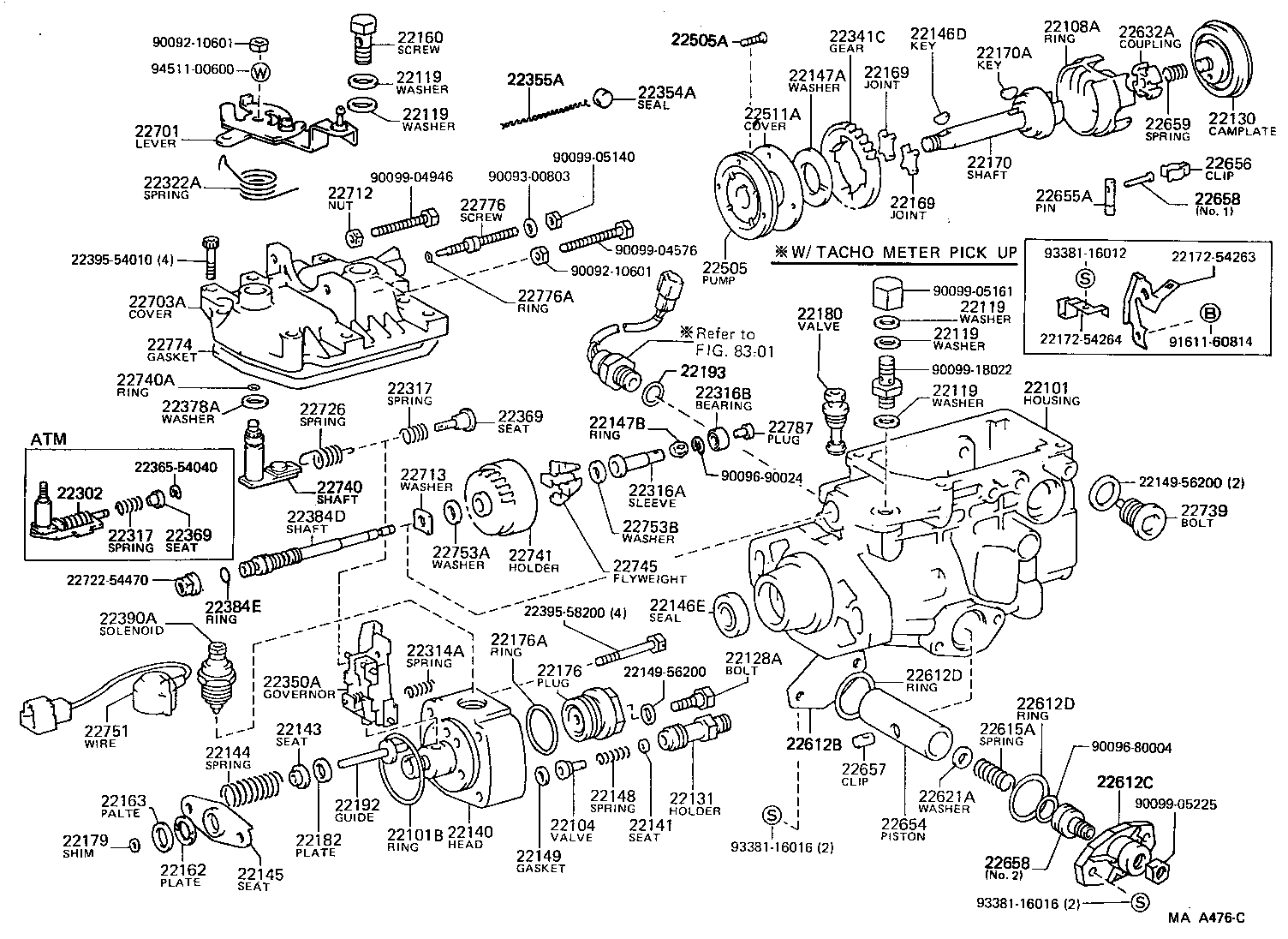 22101-54770 HOUSING SUB-ASSY, INJECTION PUMP product image