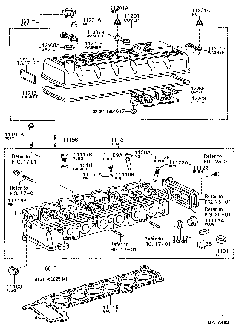 11201-70070 COVER SUB-ASSY, CYLINDER HEAD product image