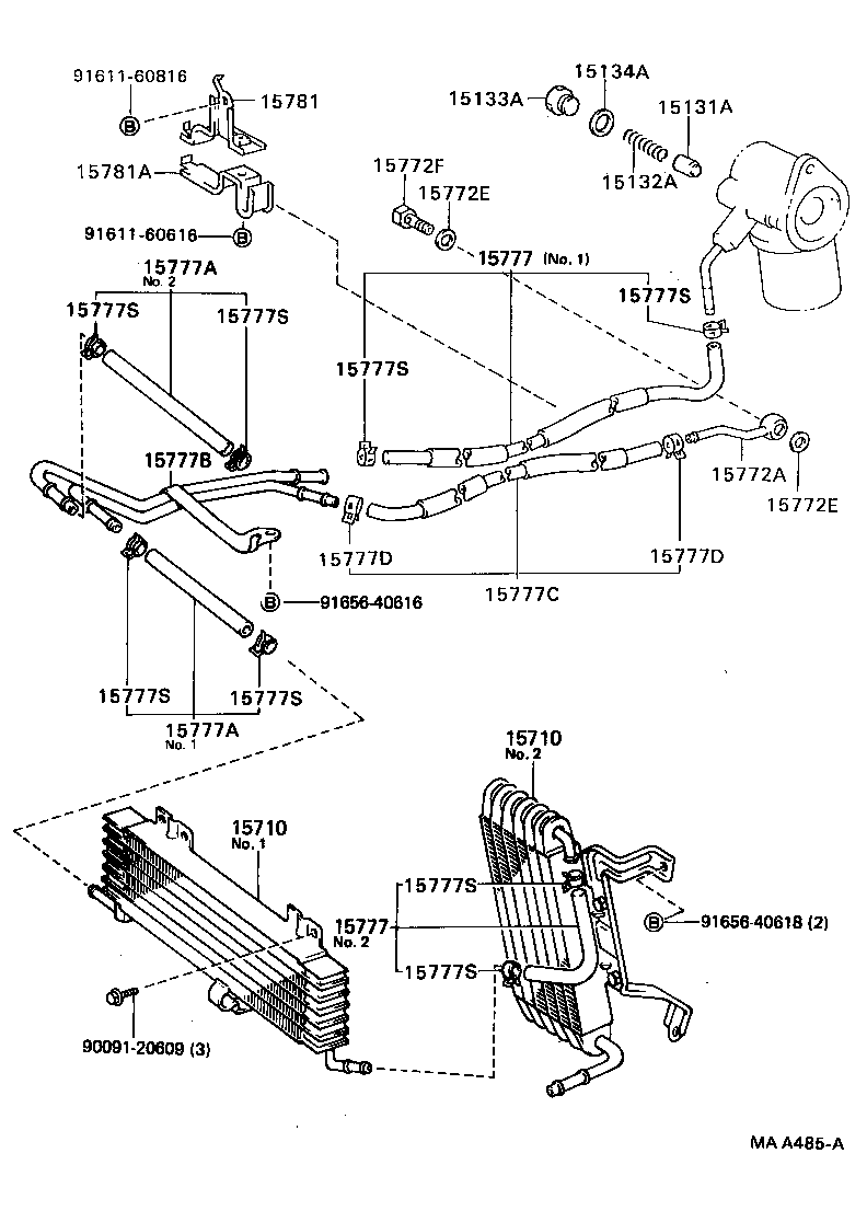 15707-42010 PIPE, OIL COOLER product image