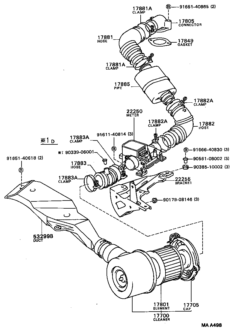 17849-52021 GASKET, INTAKE AIR CONNECTOR product image
