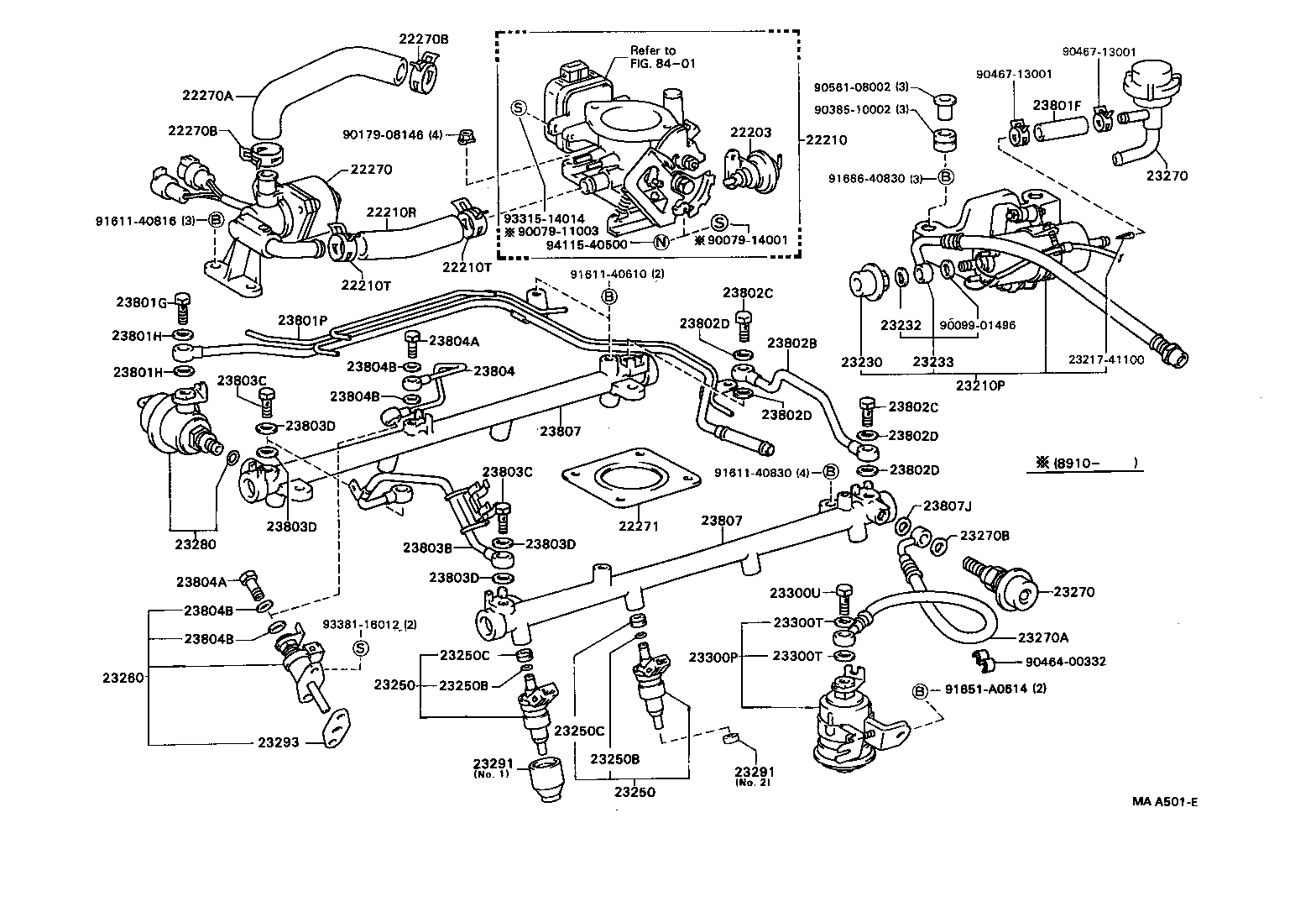 22271-52021 GASKET, THROTTLE BODY product image