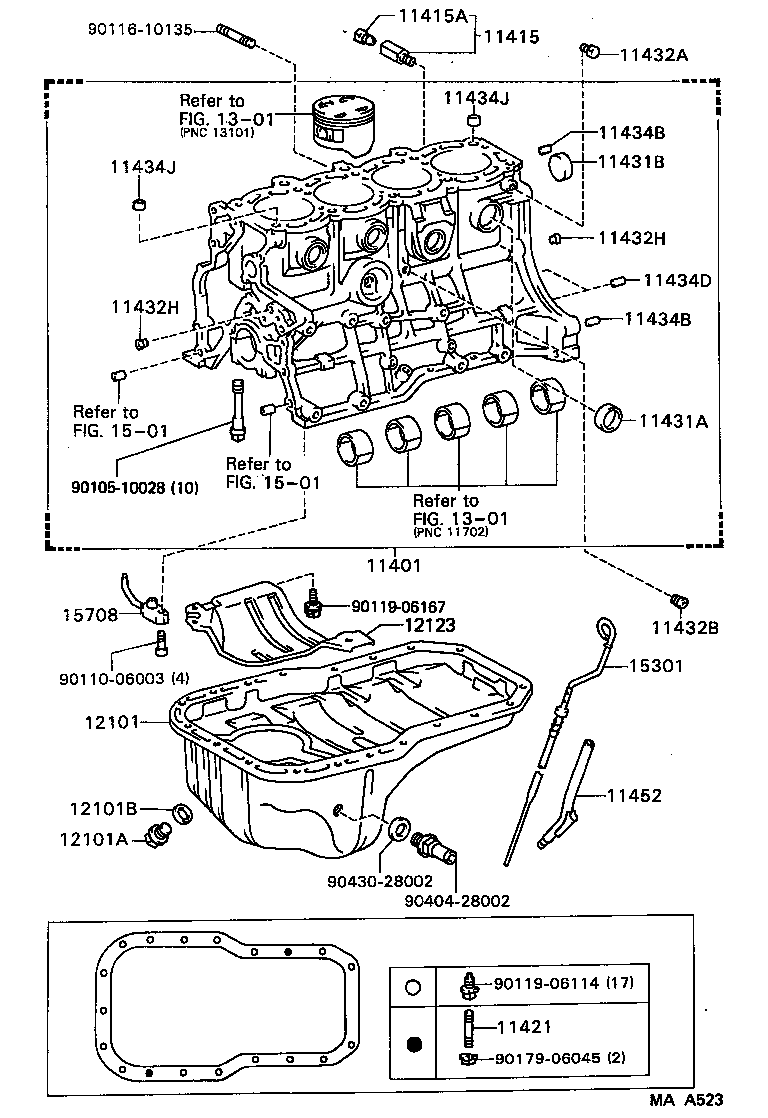 11401-79178 BLOCK SUB-ASSY, CYLINDER product image