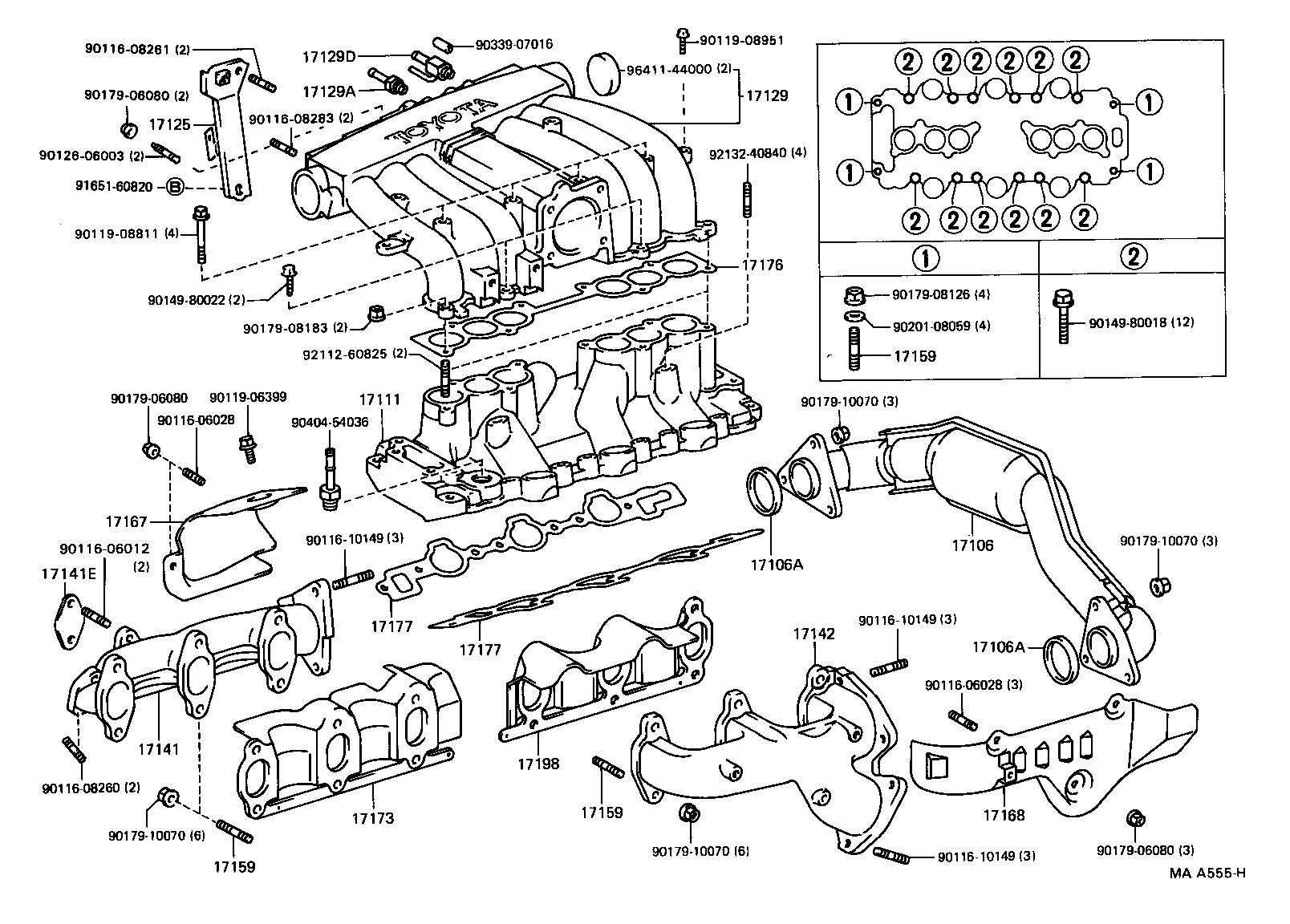 17101-54091 MANIFOLD, INTAKE product image