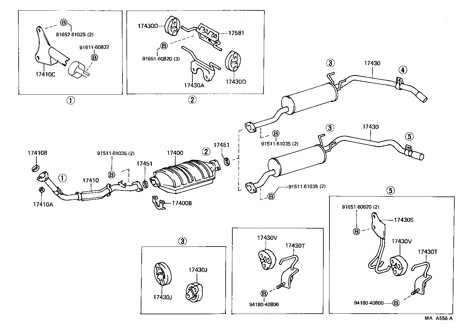17430-35120 PIPE ASSY, EXHAUST, TAIL product image