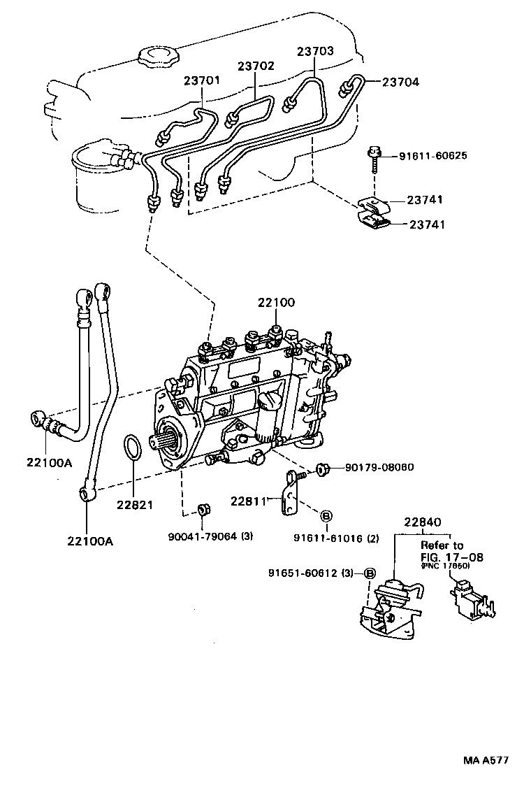 22100-56252 PUMP ASSY, INJECTION OR SUPPLY product image