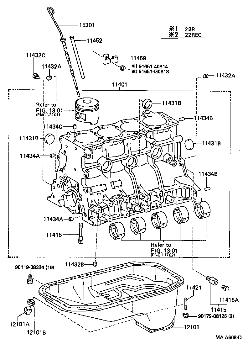11401-59505 BLOCK SUB-ASSY, CYLINDER product image