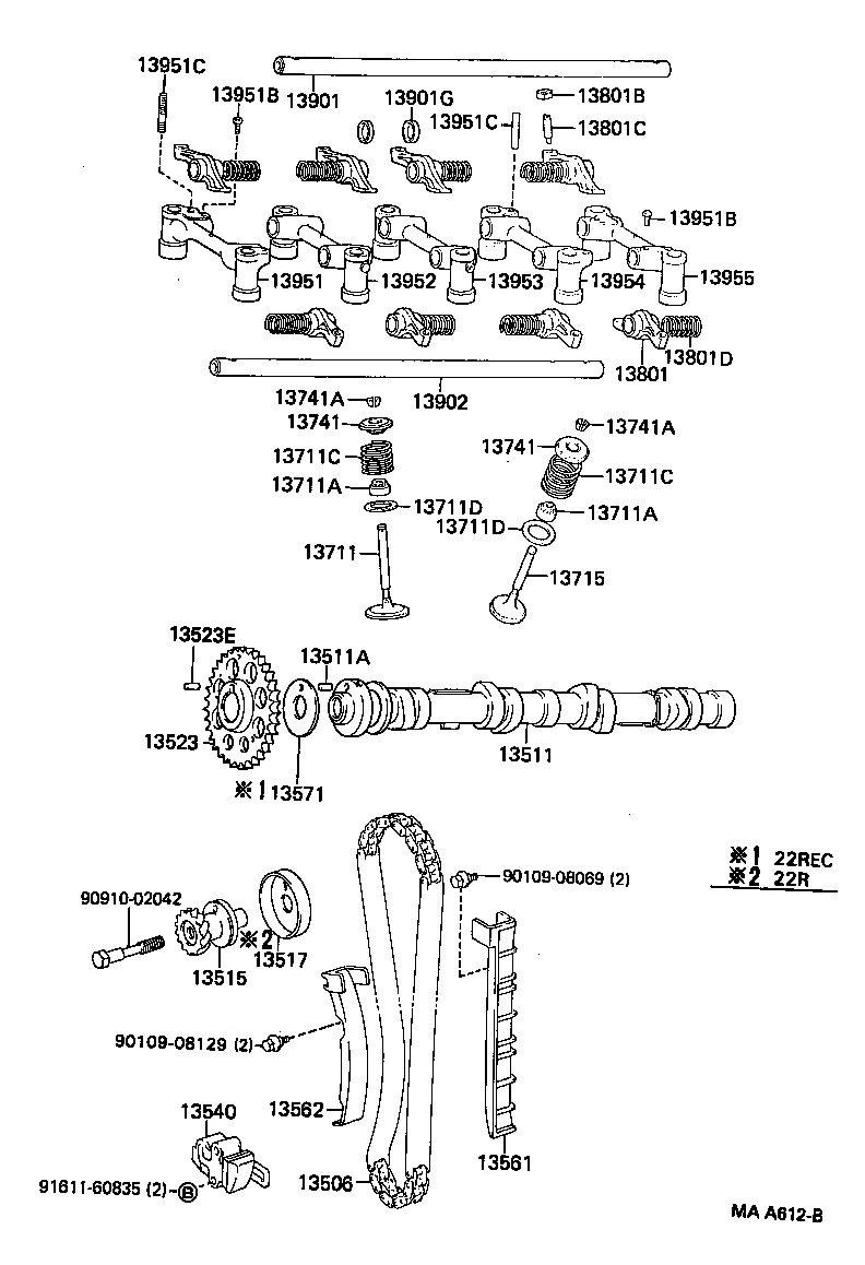 13501-54070 CAMSHAFT product image