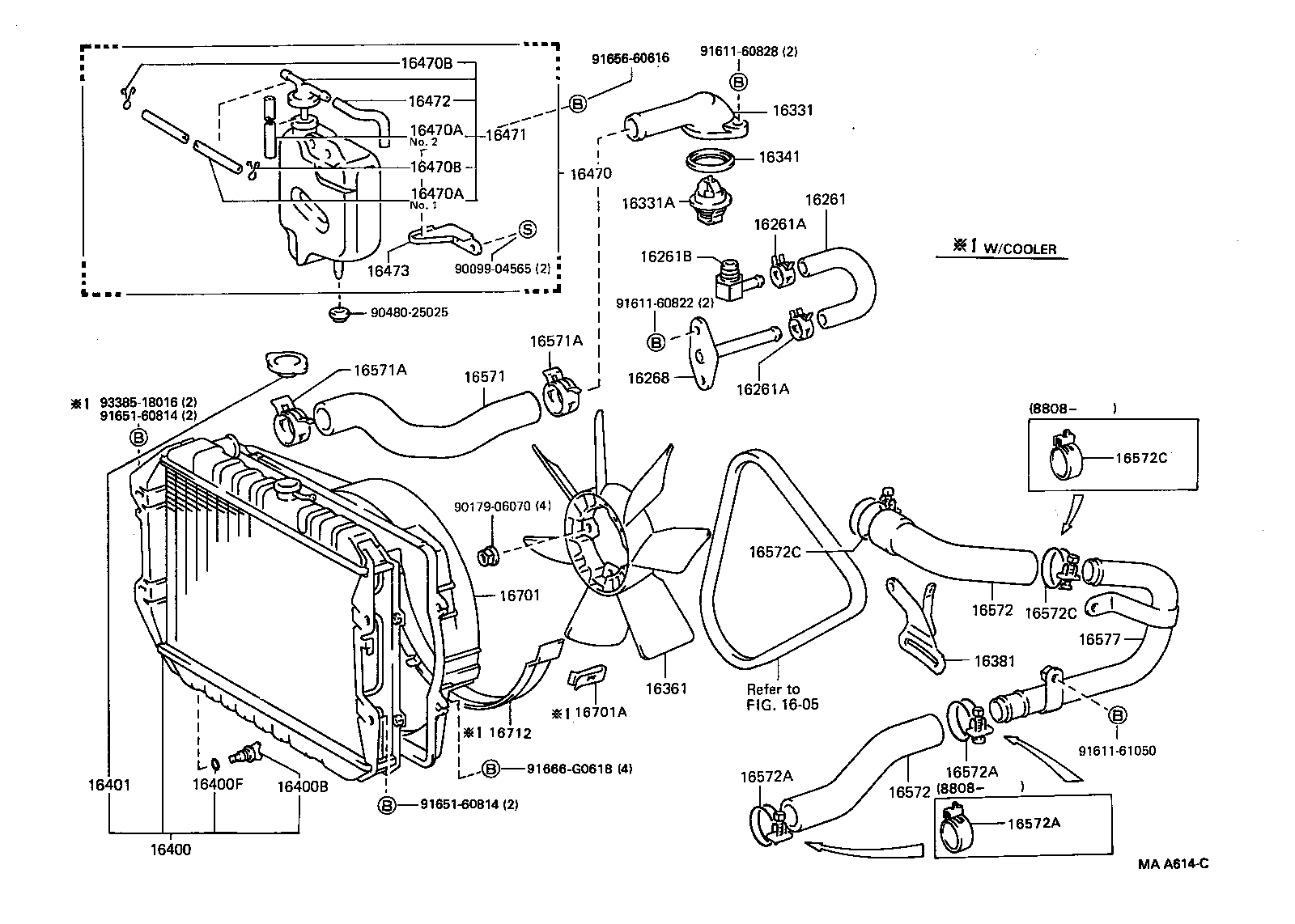 16381-54060 BAR, FAN BELT ADJUSTING product image