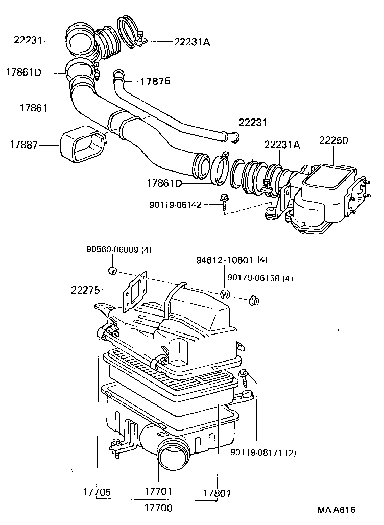 17700-71050 CLEANER ASSY, AIR product image