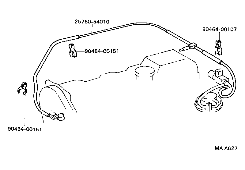 17341-70130 HOSE, NO.1(FOR IDLE-UP) product image