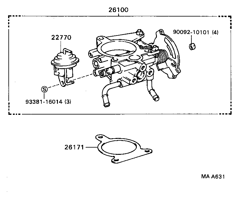 26100-54061 VENTURI ASSY product image