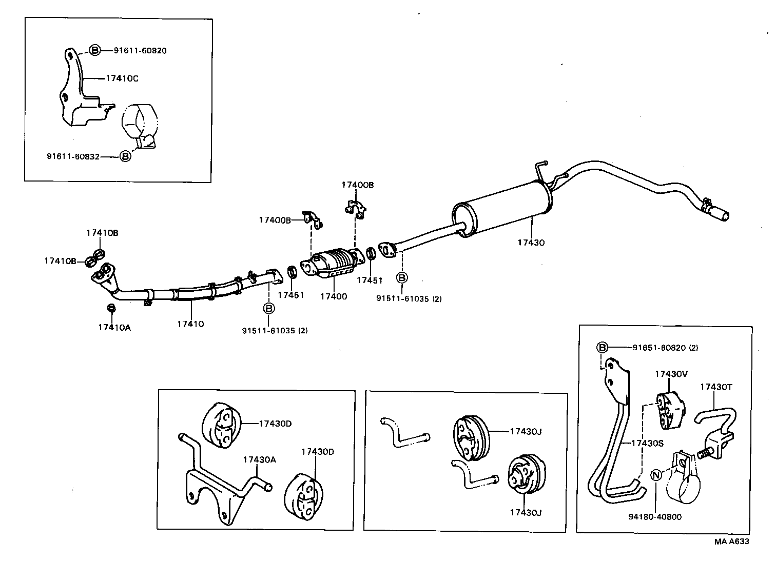 17430-54830 PIPE ASSY, EXHAUST, TAIL product image