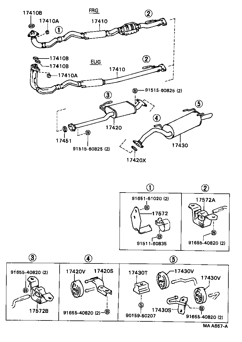 17430-64400 PIPE ASSY, EXHAUST, TAIL product image