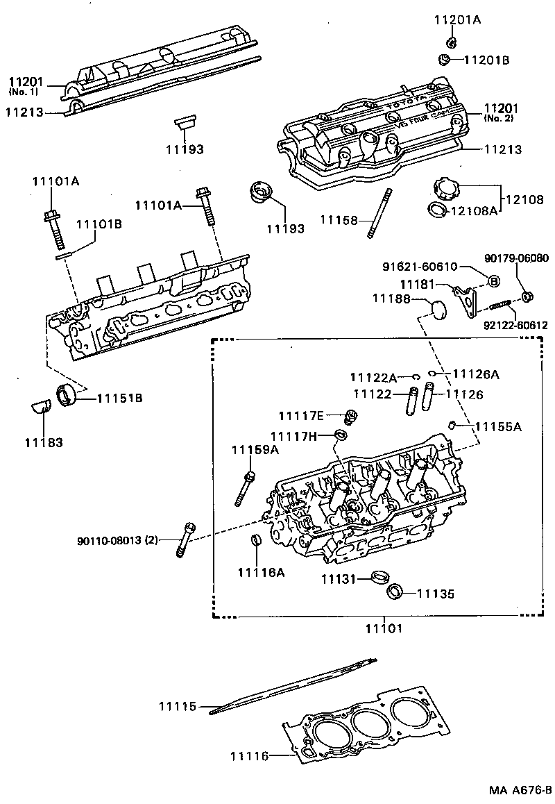 Toyota 12180-65011 CAP SUB-ASSY, OIL FILLER