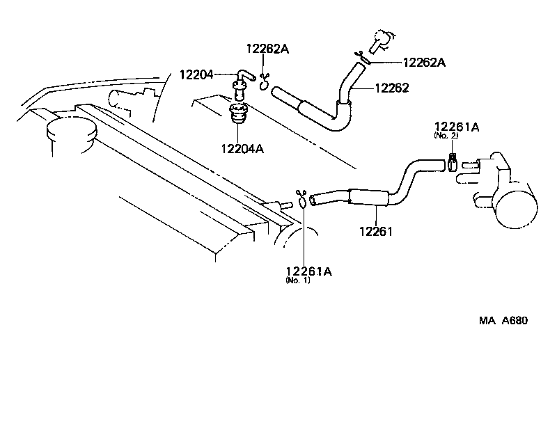 90467-17012 CLIP OR CLAMP(FOR VENTILATION HOSE) product image