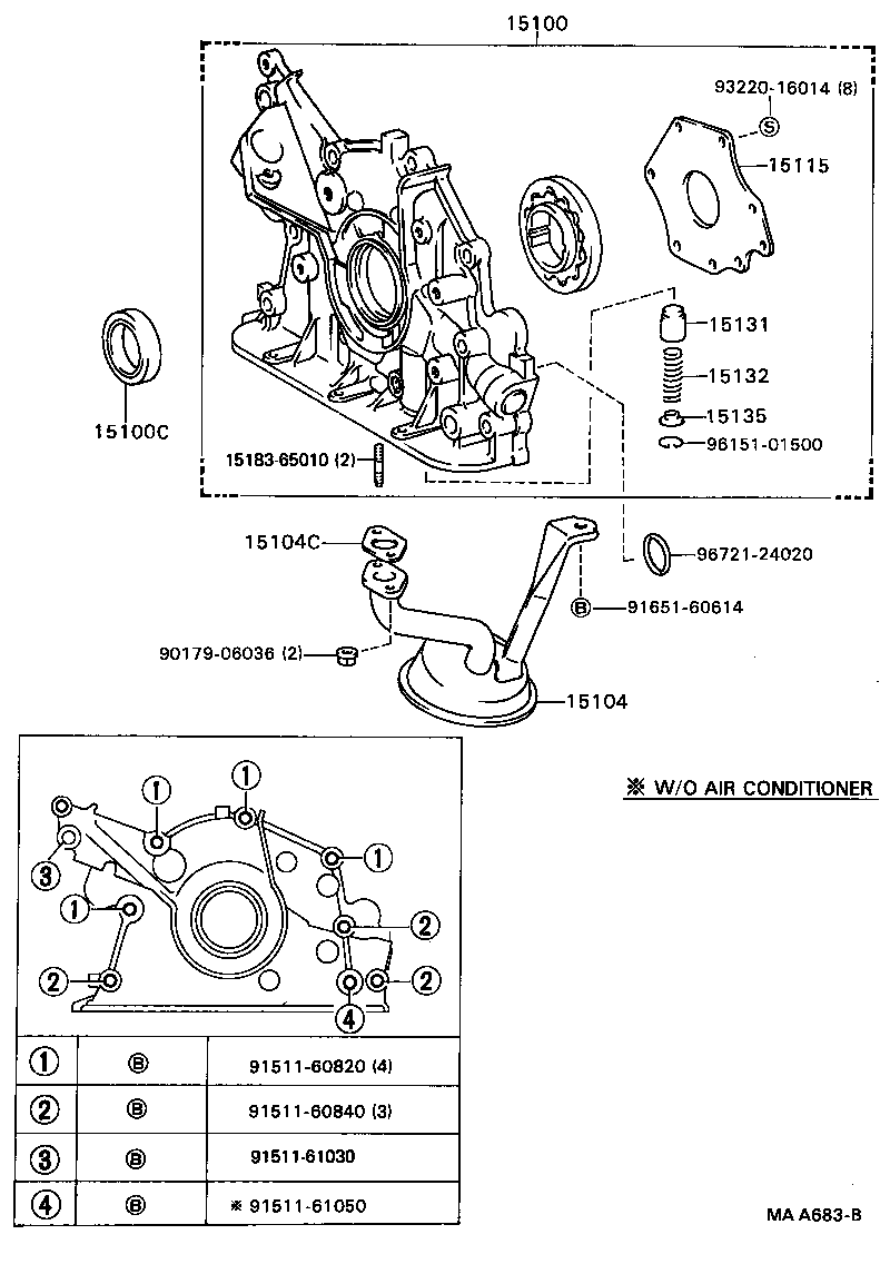 15115-62010 COVER, OIL PUMP product image