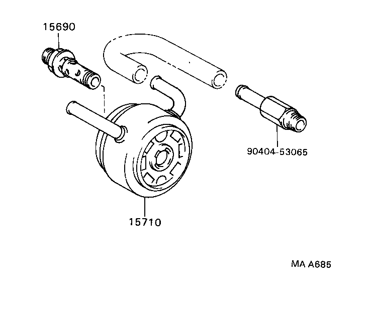 15690-62010 VALVE ASSY, OIL COOLER RELIEF product image