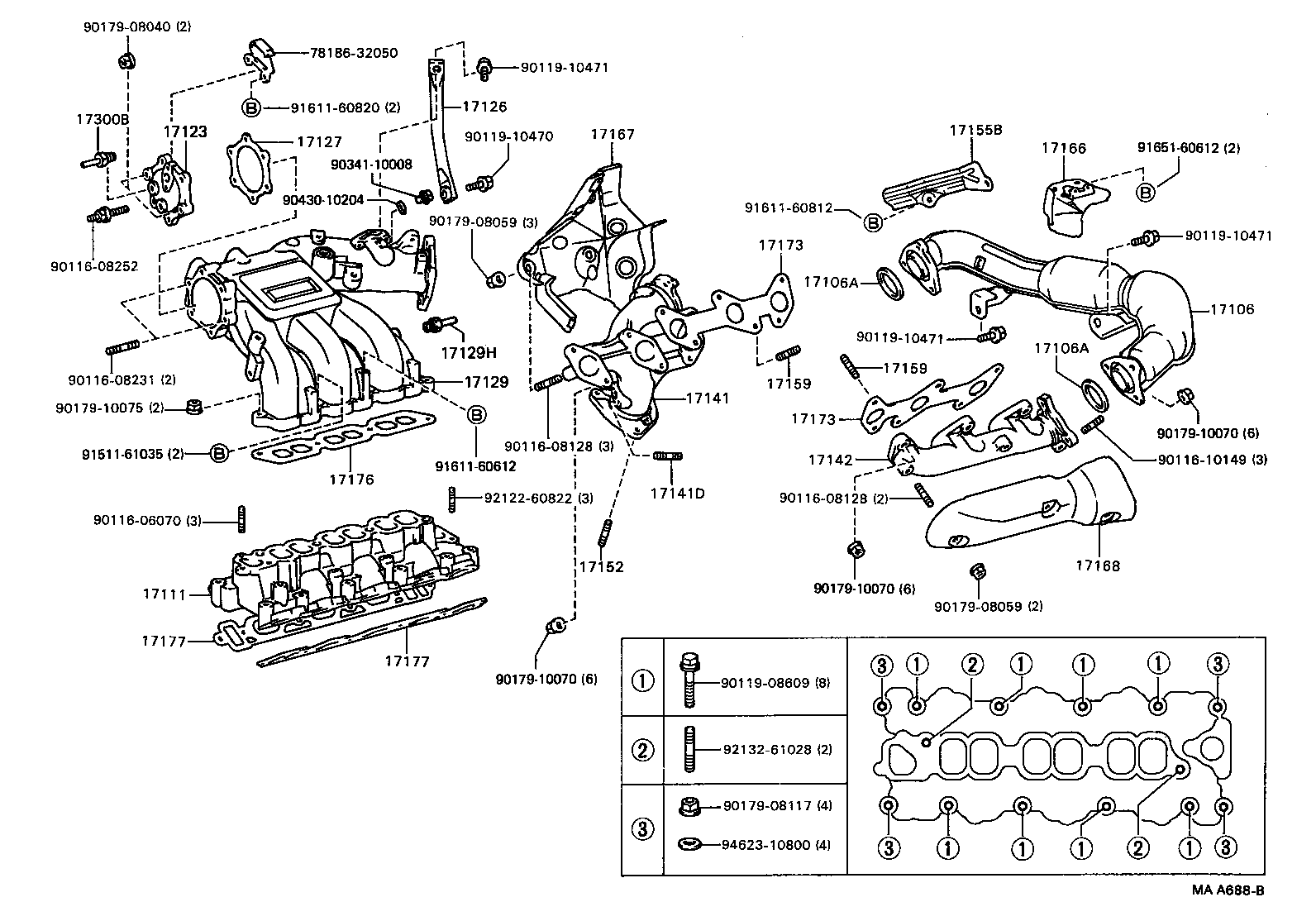 17111-63900 MANIFOLD, INTAKE product image