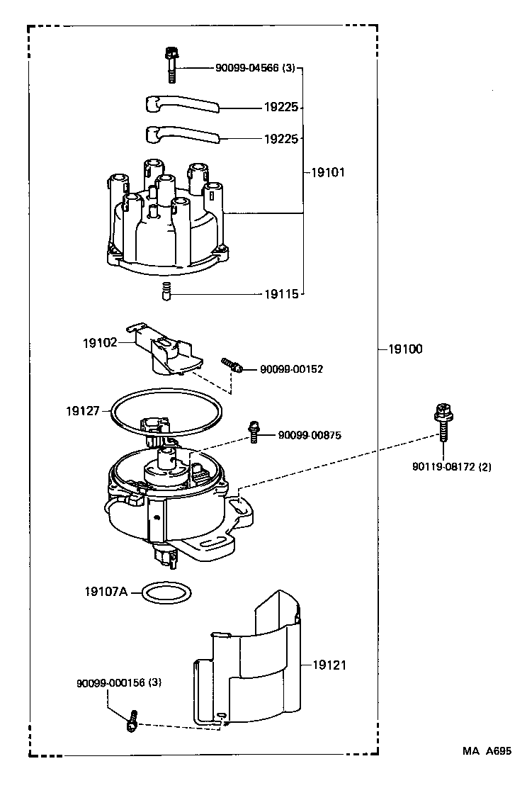 90099-14089 RING, O, DISTRIBUTOR HOUSING product image