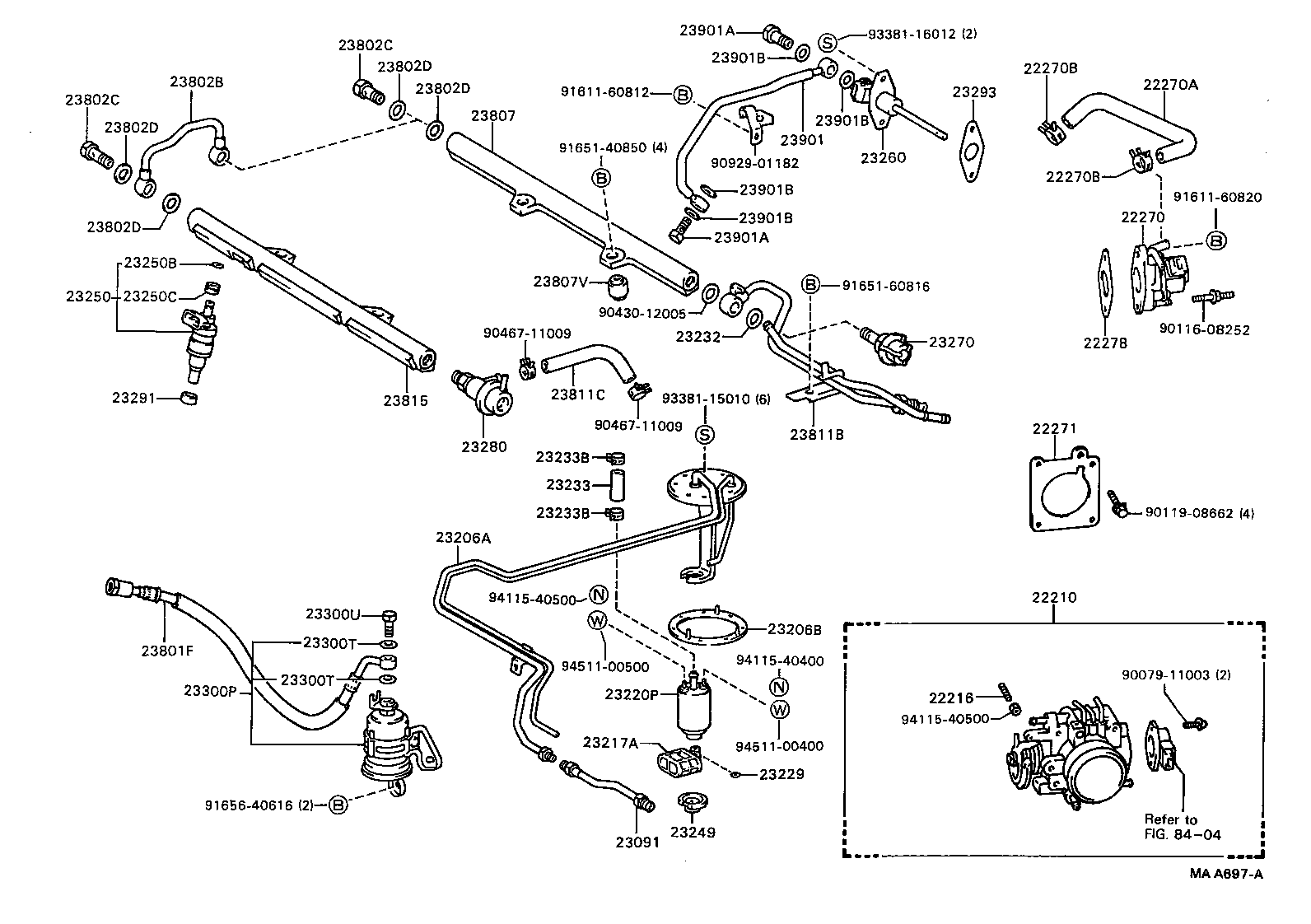 23209-63011 INJECTOR ASSY, FUEL product image