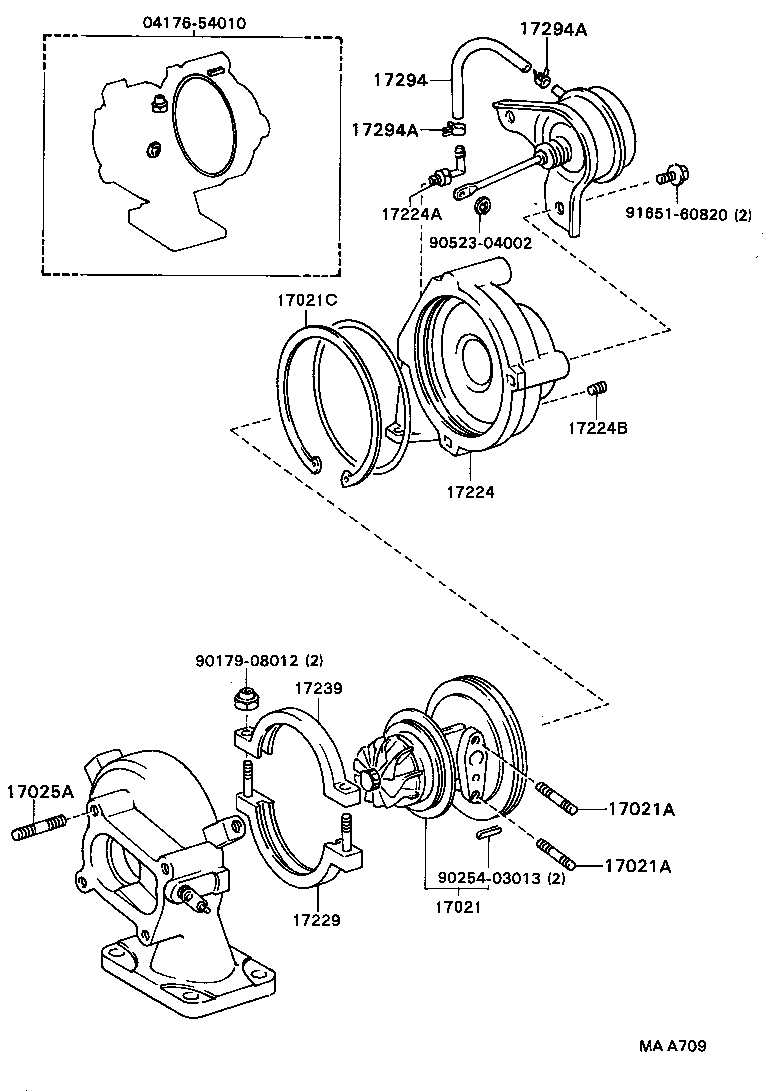 17118-88340 STAY, MANIFOLD product image
