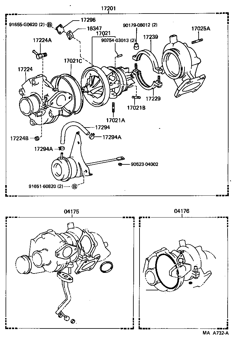 17141-54070 MANIFOLD, EXHAUST product image