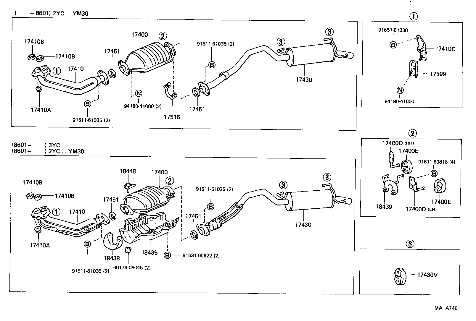 17430-13390 PIPE ASSY, EXHAUST, TAIL product image
