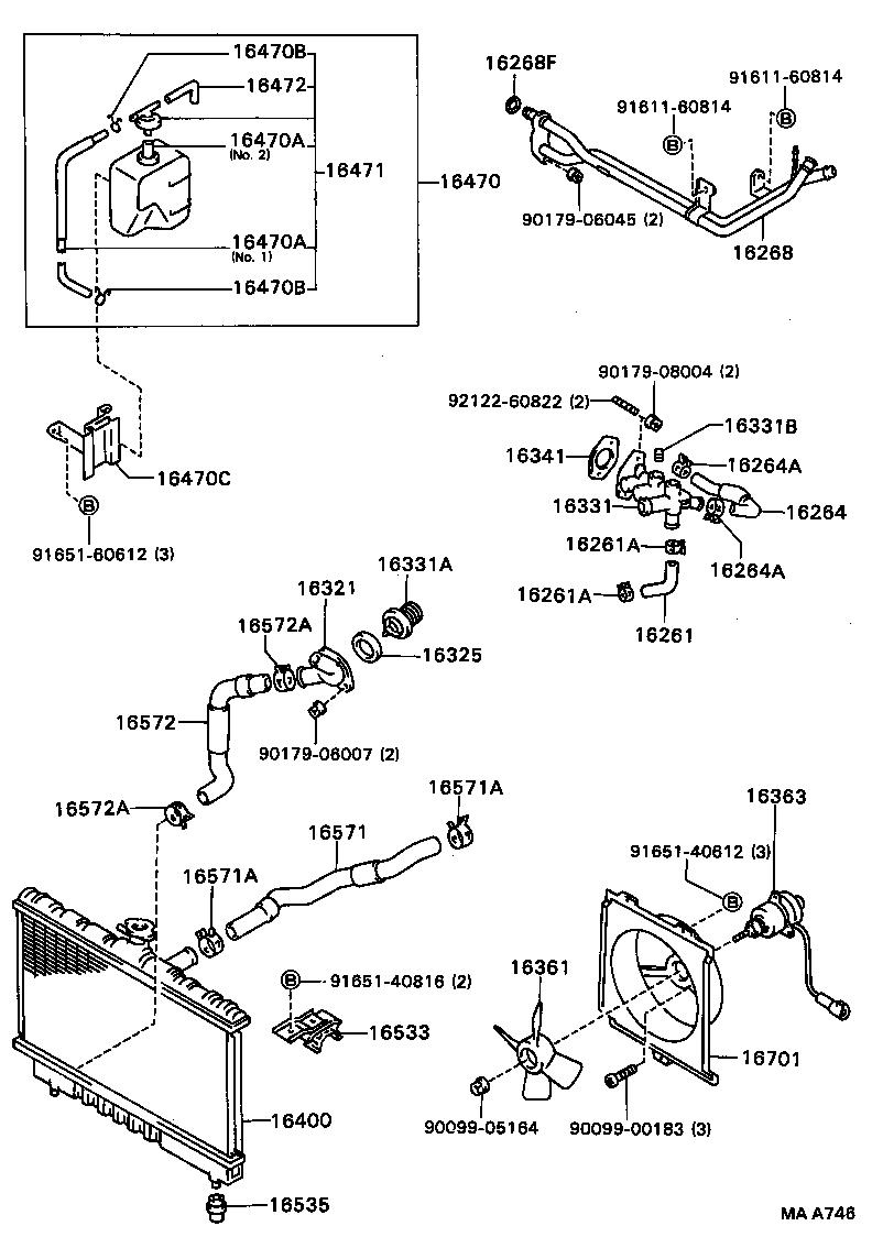 16470-74170 TANK ASSY, RADIATOR RESERVE product image