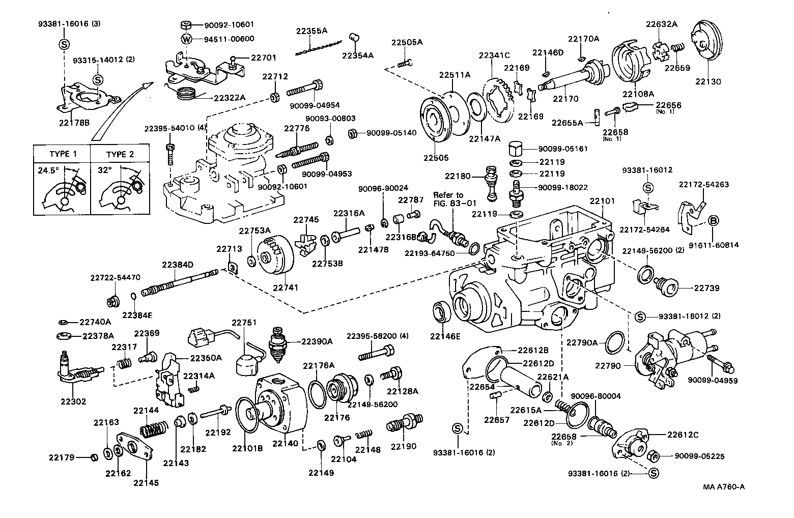 22100-58660 HOUSING SUB-ASSY, INJECTION PUMP product image