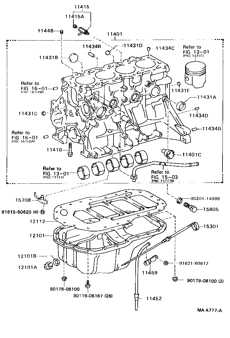 11401-69355 BLOCK SUB-ASSY, CYLINDER product image