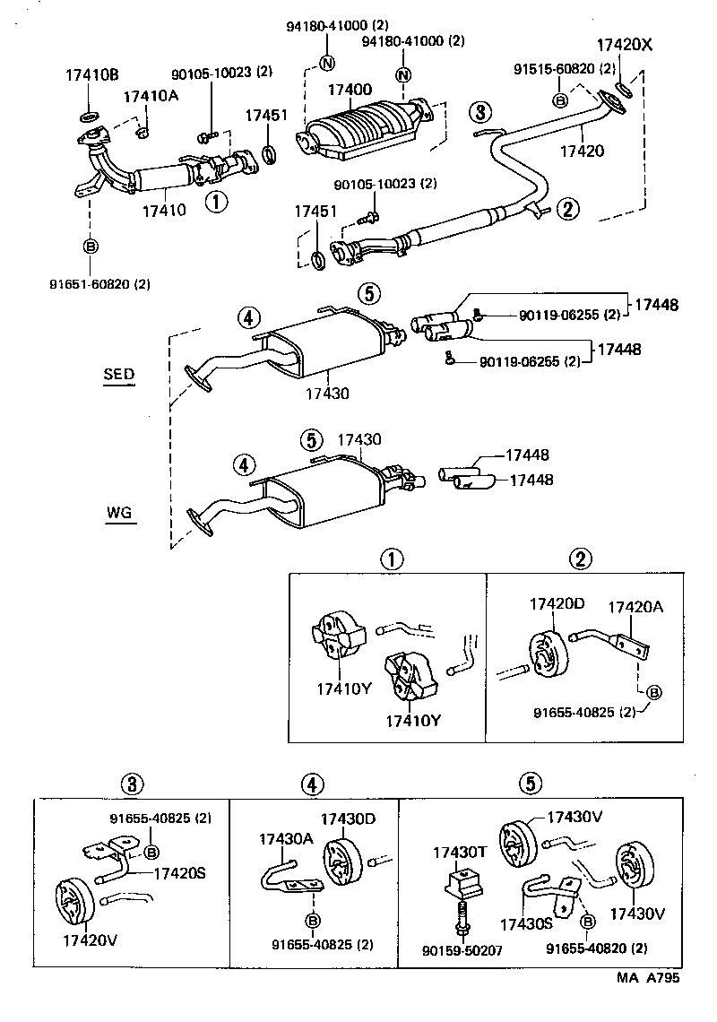 17430-62022 PIPE ASSY, EXHAUST, TAIL product image