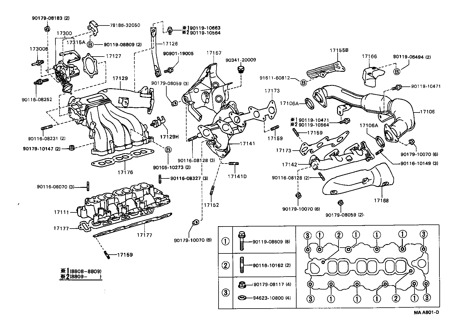 17101-64110 MANIFOLD, INTAKE product image